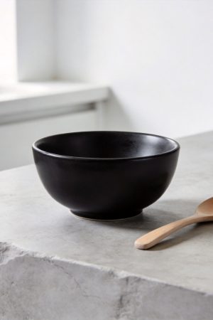 Matte Black Cereal Bowl
