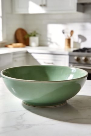 Soft Pastel Green Ceramic Bowl
